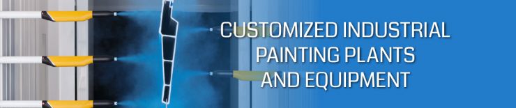 Customized industrial painting plants and painting devices